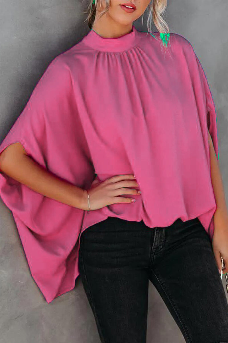 Casual Print Printing O Neck Blouses(10 Colors) - Fashionpara