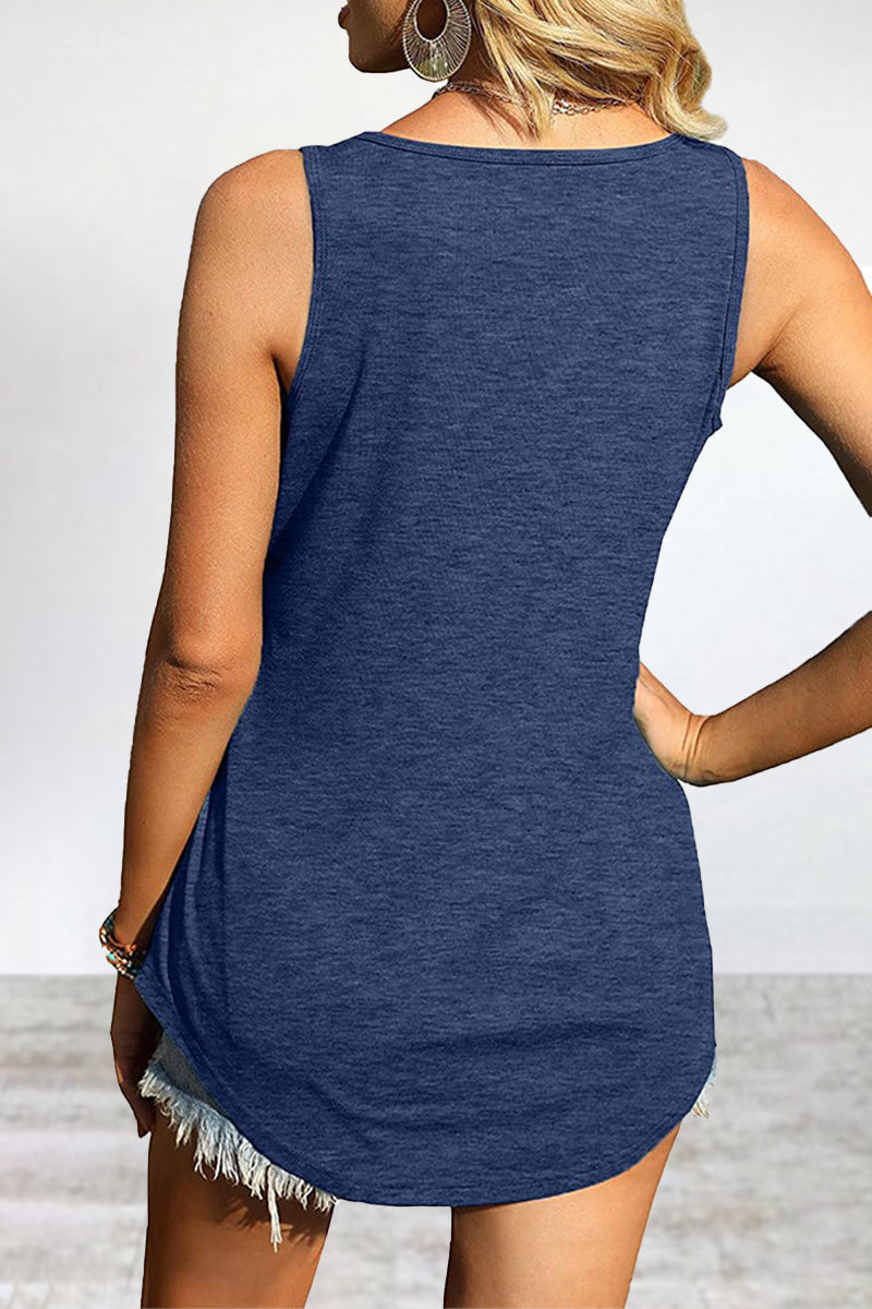 Casual Simplicity Solid Solid Color Square Collar Tops(4 Colors) - Fashionpara