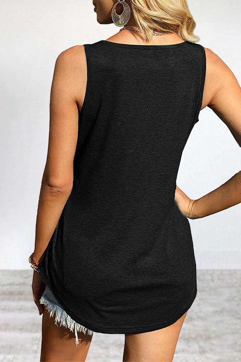 Casual Simplicity Solid Solid Color Square Collar Tops(4 Colors) - Fashionpara