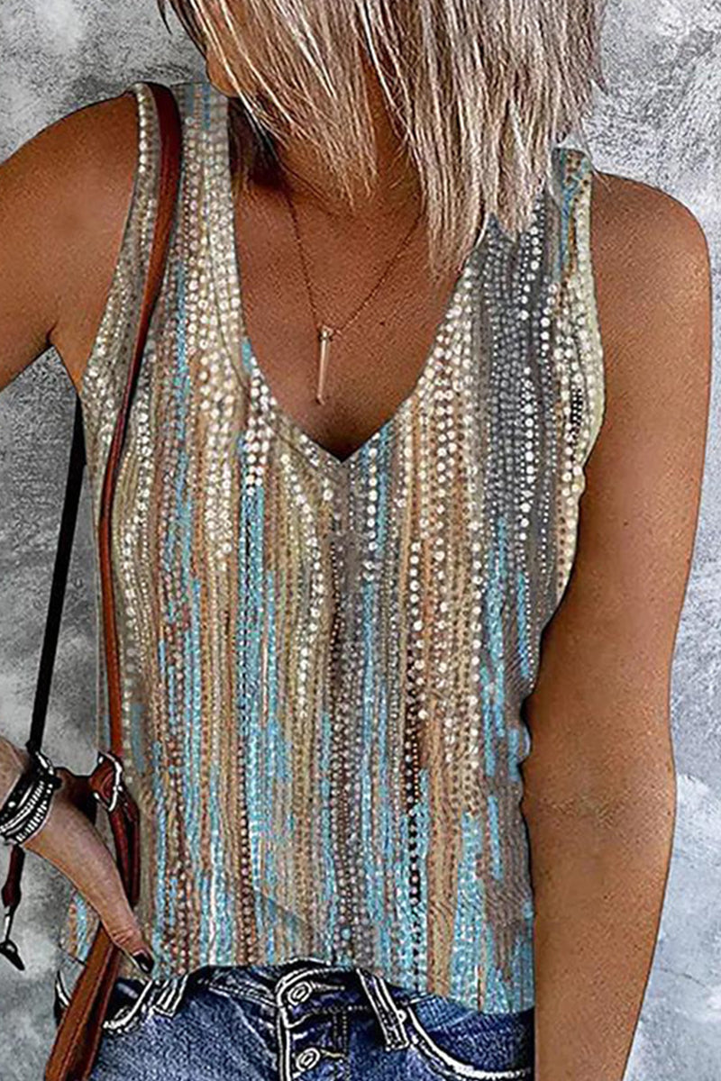 Vintage Floral Patchwork V Neck Tops(3 Colors)