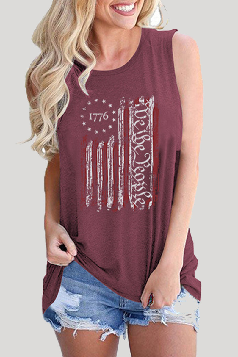 Casual Print Patchwork O Neck Tops(9 Colors) - Fashionpara