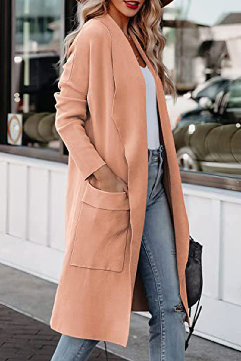 Florcoo British Style Solid Pocket Sweaters in 6 Colors