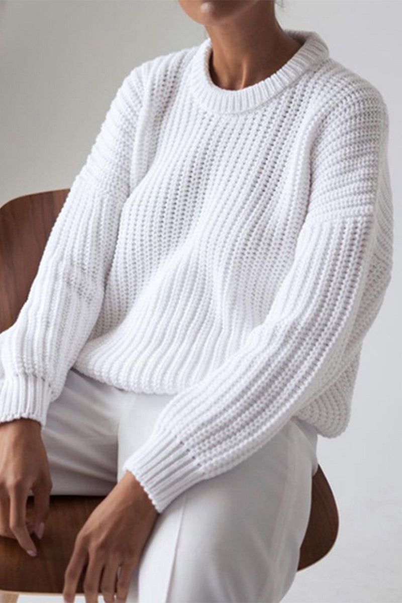 Florcoo Classic O Neck Sweater - Stylish Comfort in 5 Colors