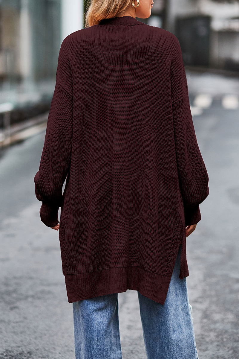 Florcoo Solid Pocket Cardigan for Effortless Style