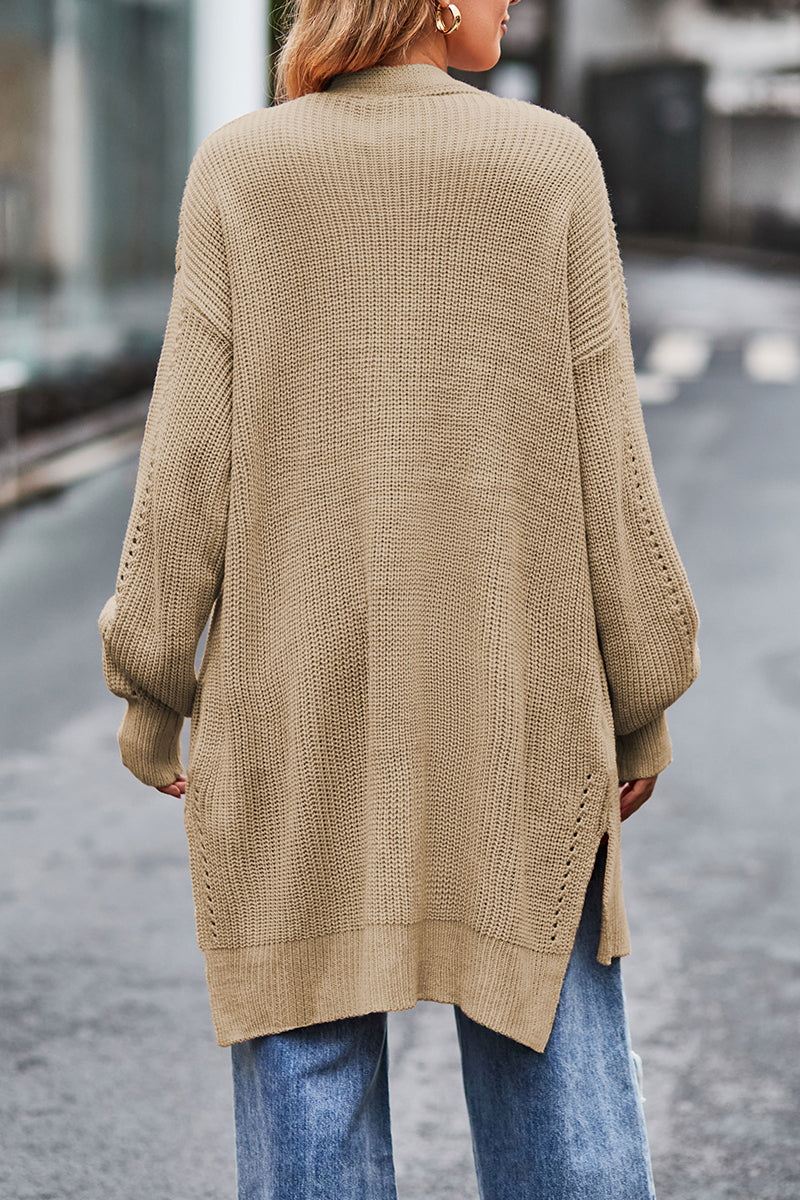 Florcoo Solid Pocket Cardigan for Effortless Style