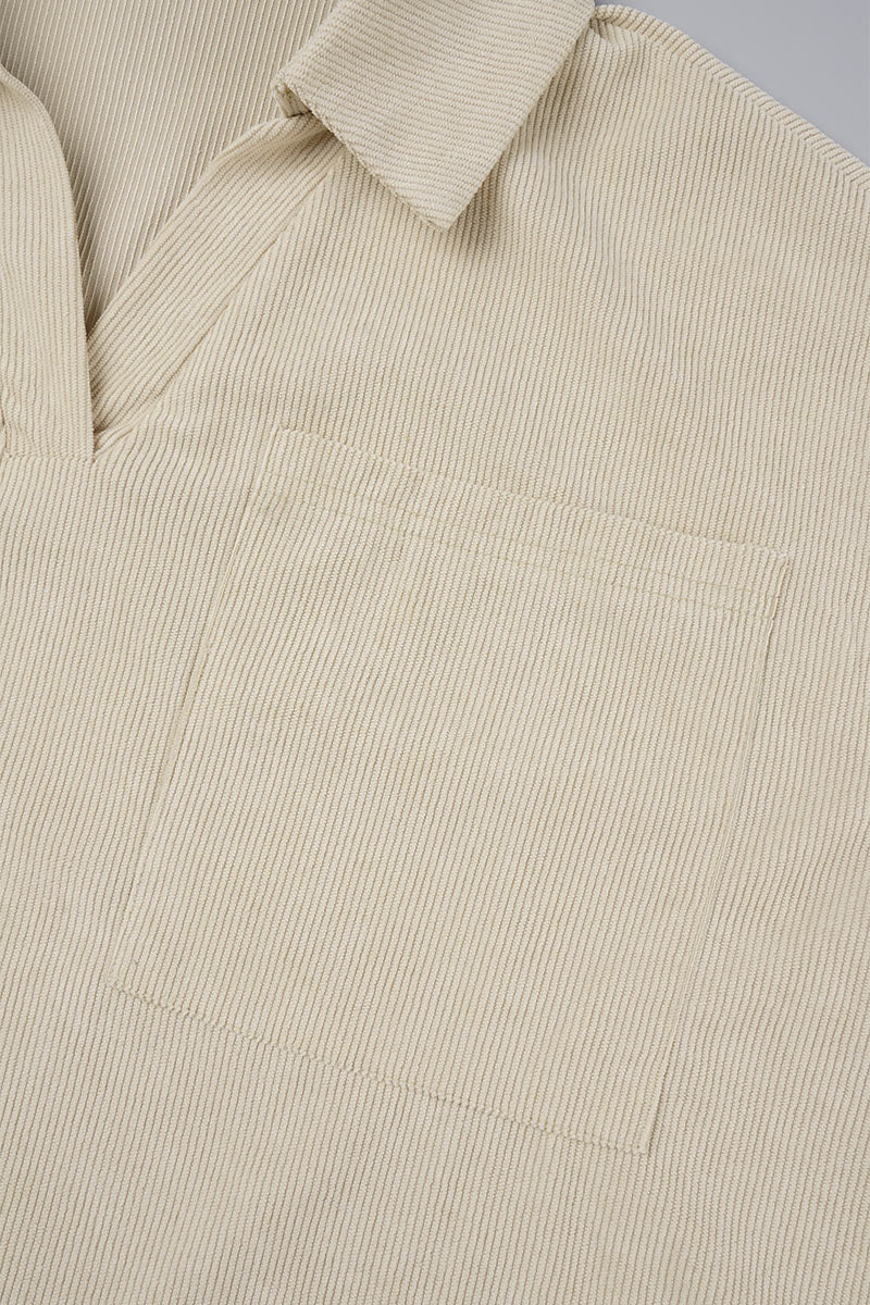 Casual Solid Patchwork Turndown Collar Long Sleeve Two Pieces(5 Colors) - Fashionpara