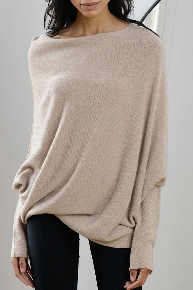 Casual Simplicity Solid Make Old O Neck Tops(10 Colors) - Fashionpara