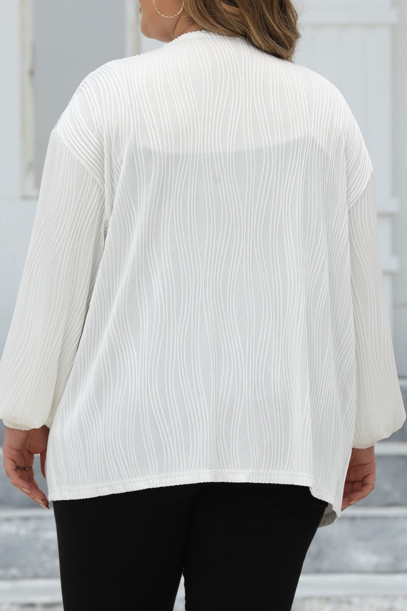 Florcoo Plus Size Solid Cardigan for Effortless Style