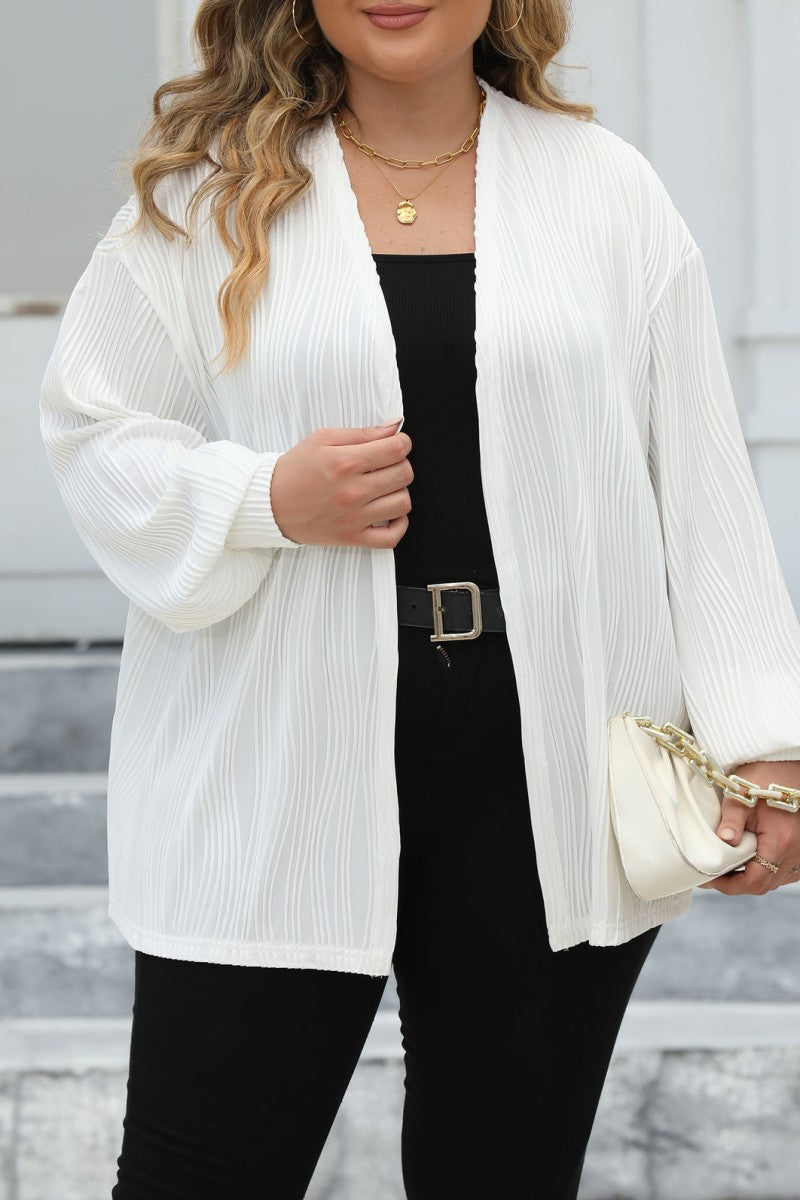 Florcoo Plus Size Solid Cardigan for Effortless Style