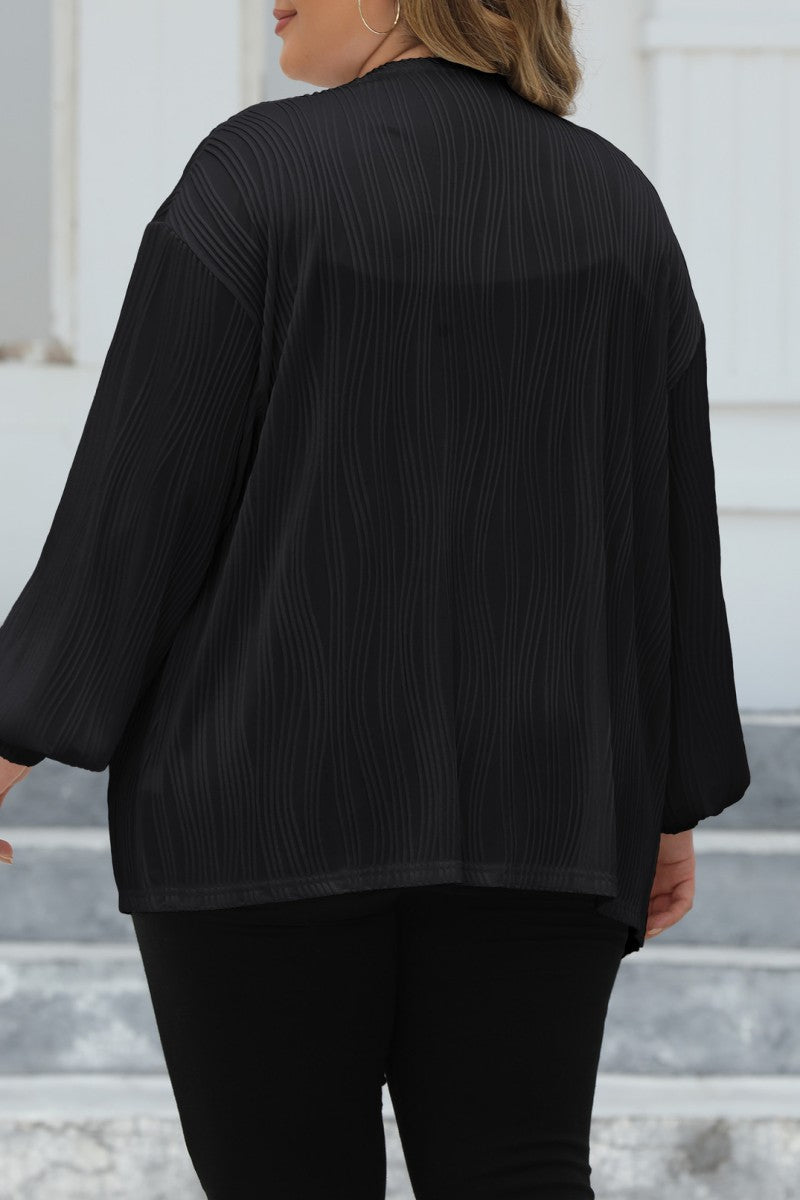 Florcoo Plus Size Solid Cardigan for Effortless Style