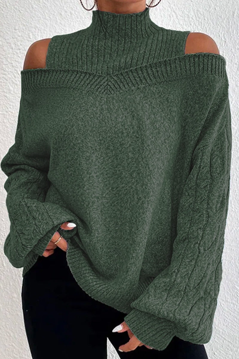 Bohonini Casual Hollowed Out Turtleneck Sweater in 7 Colors