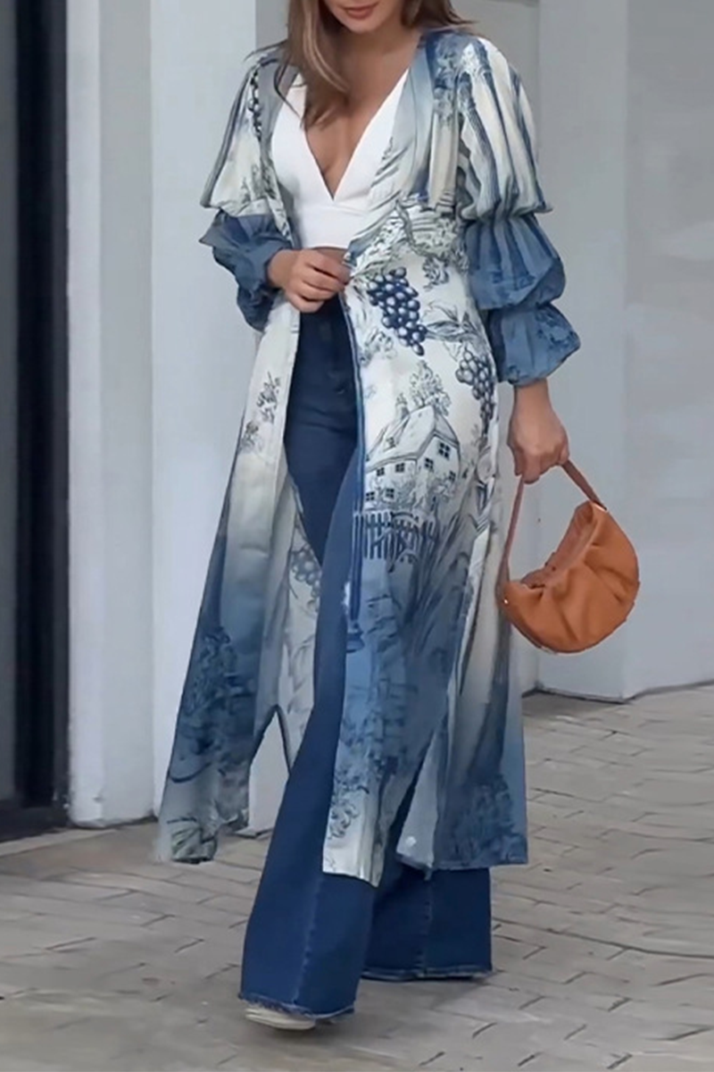 Bohonini Floral Slit Cardigan - Stylish Casual Top