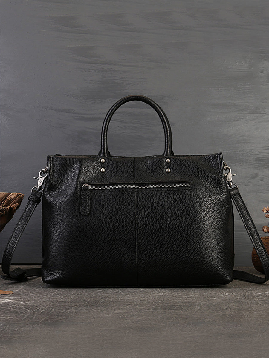 Leather Patchwork Laege Capacity Hand Bag Shoulder Bag