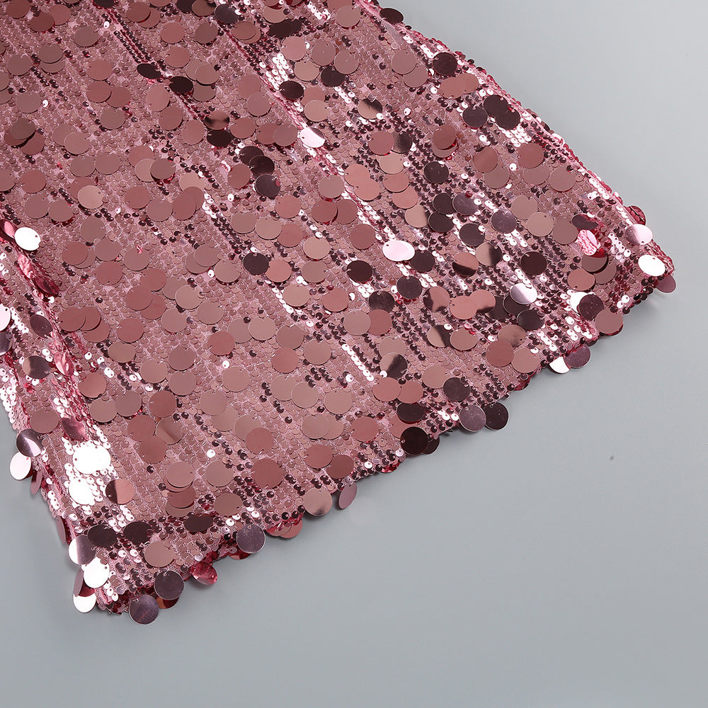 Shine On Mini Dress - Pink