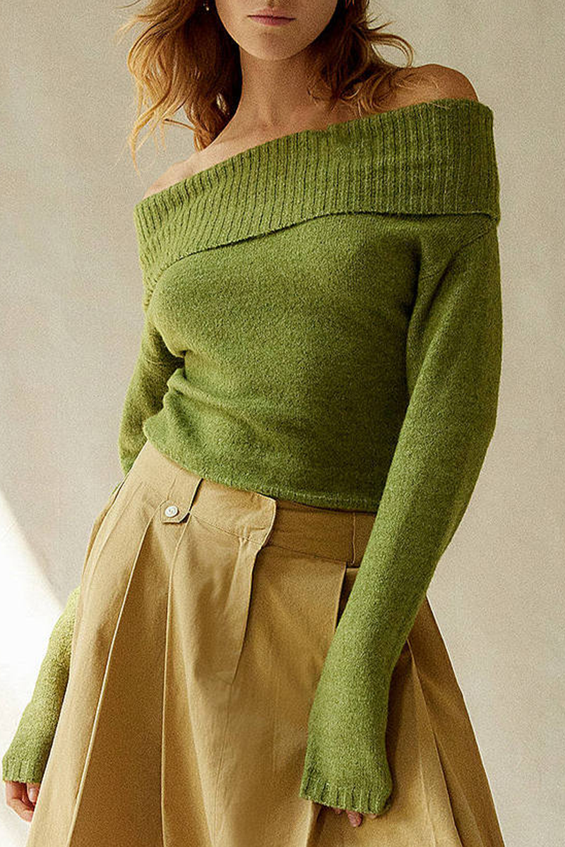 Bohonini Backless Off the Shoulder Sweater in 5 Colors