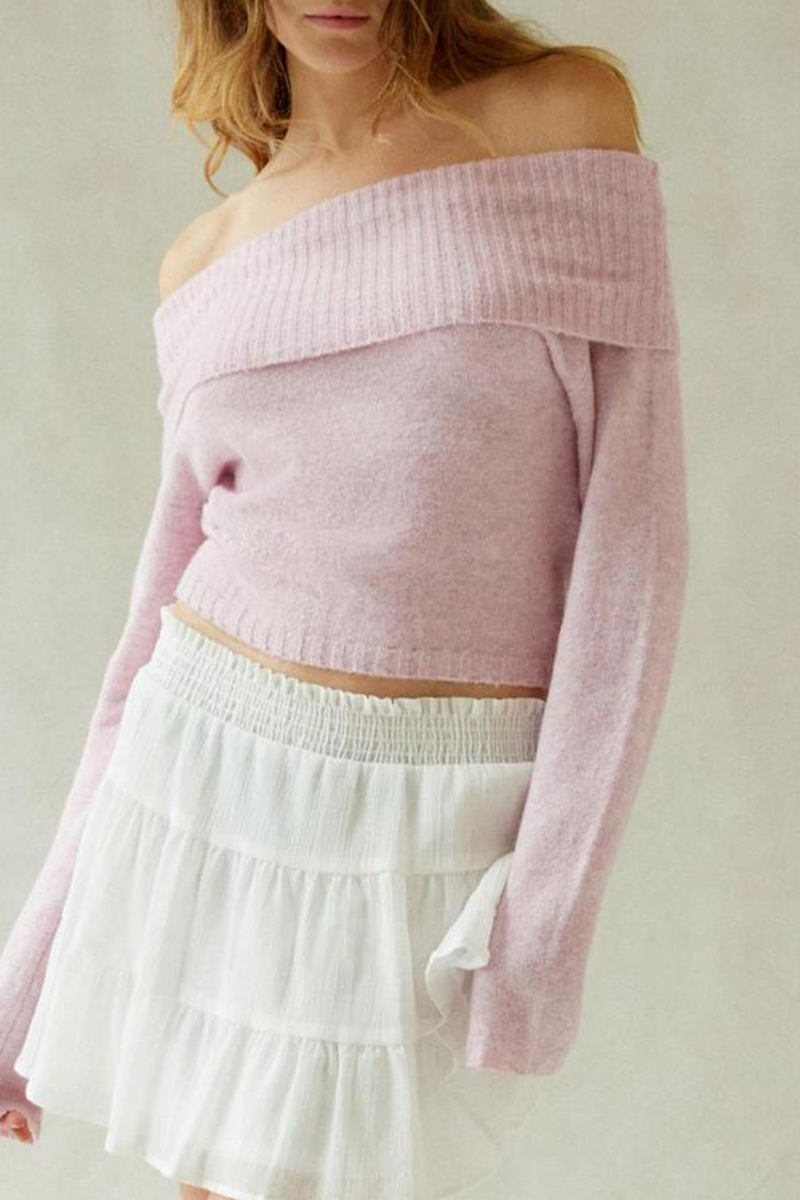 Bohonini Backless Off the Shoulder Sweater in 5 Colors