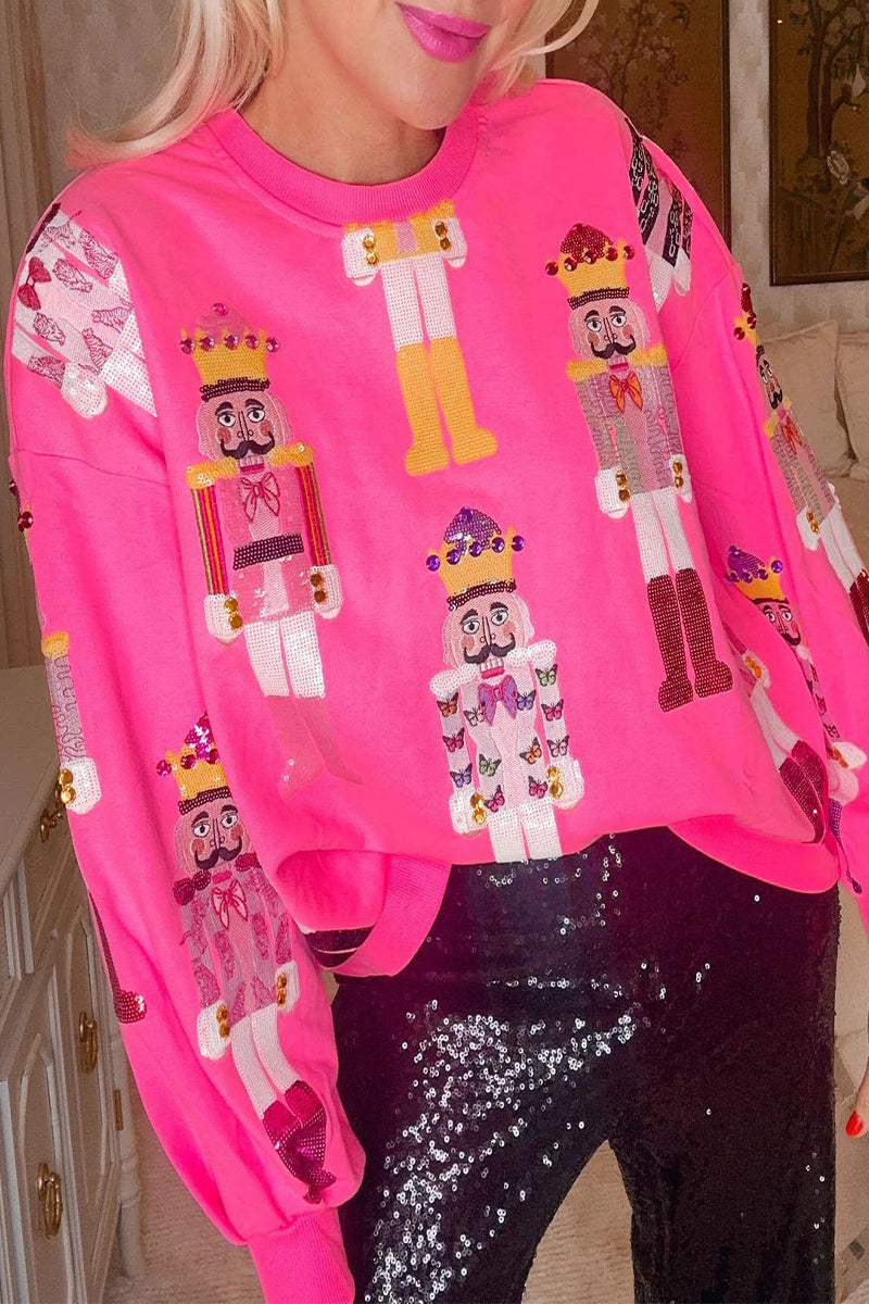 Casual Print Patchwork O Neck Tops - Fashionpara