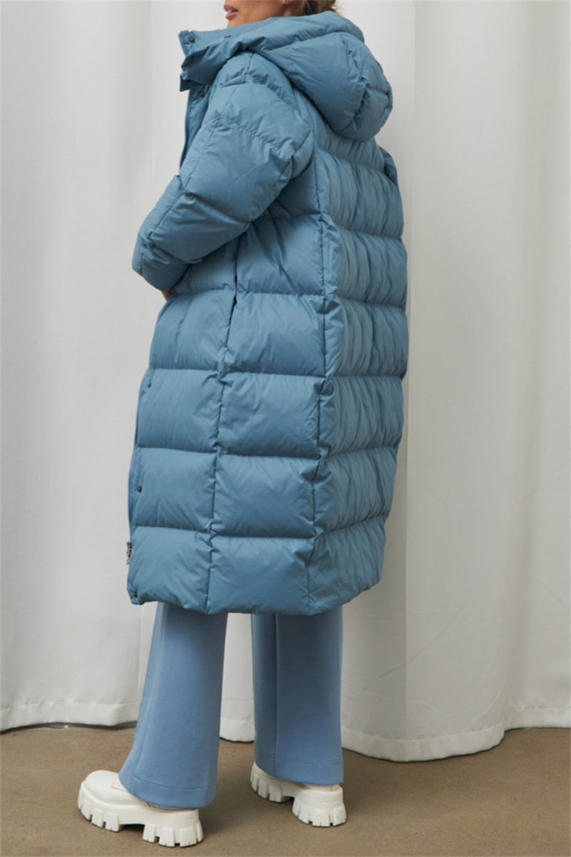 Bohonini Casual Hooded Patchwork Down Jacket for All Seasons