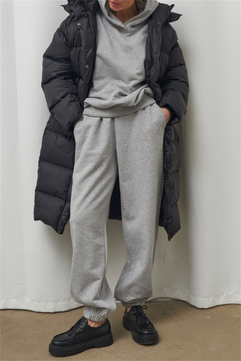 Bohonini Casual Hooded Patchwork Down Jacket for All Seasons