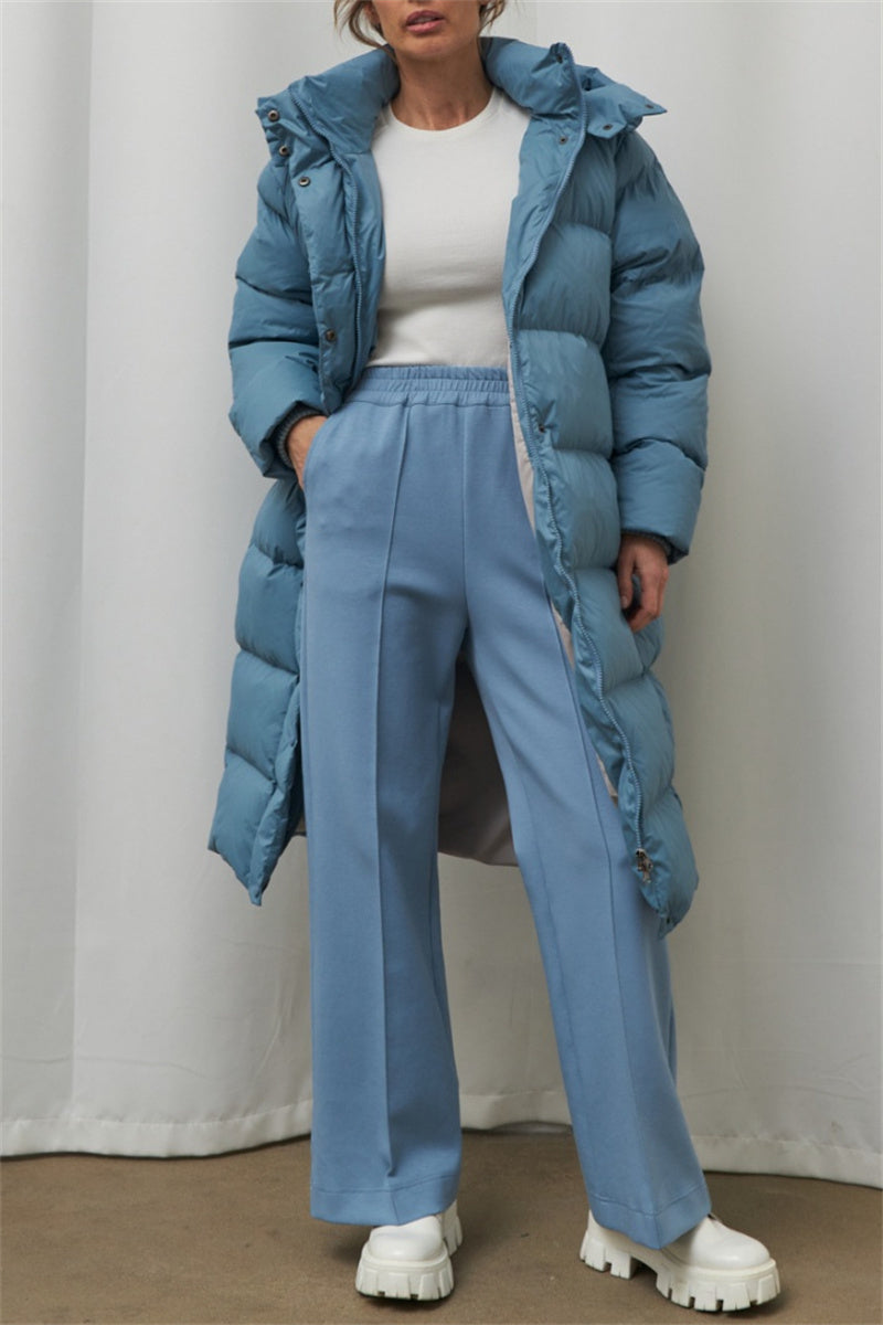 Bohonini Casual Hooded Patchwork Down Jacket for All Seasons