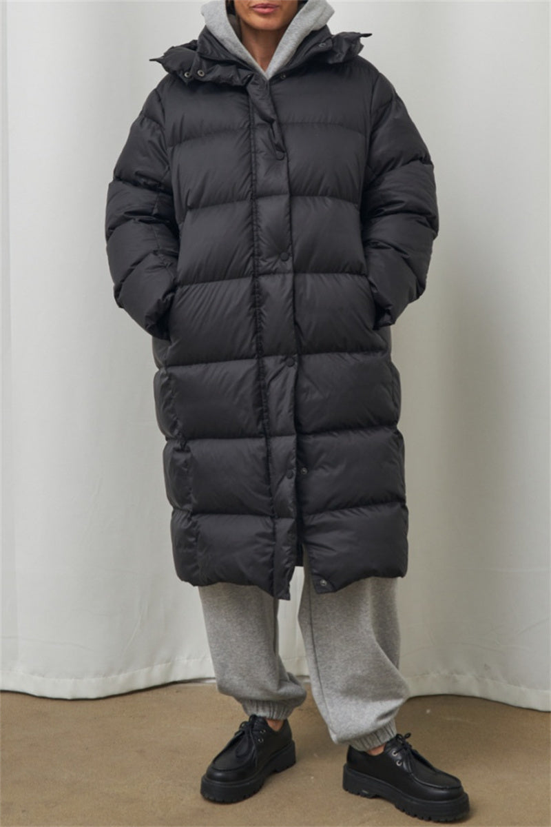 Bohonini Casual Hooded Patchwork Down Jacket for All Seasons