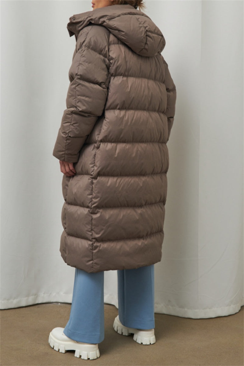 Bohonini Casual Hooded Patchwork Down Jacket for All Seasons