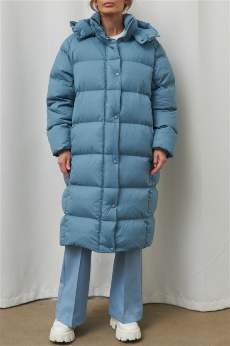 Bohonini Casual Hooded Patchwork Down Jacket for All Seasons