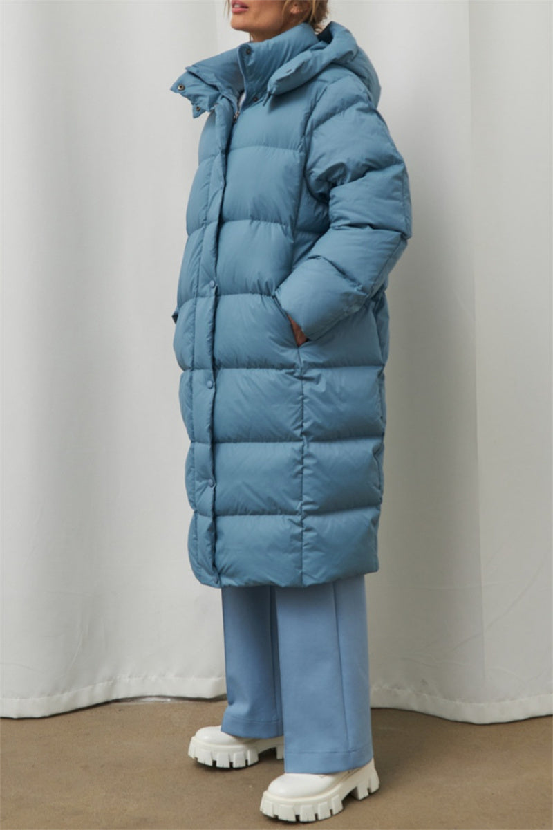 Bohonini Casual Hooded Patchwork Down Jacket for All Seasons