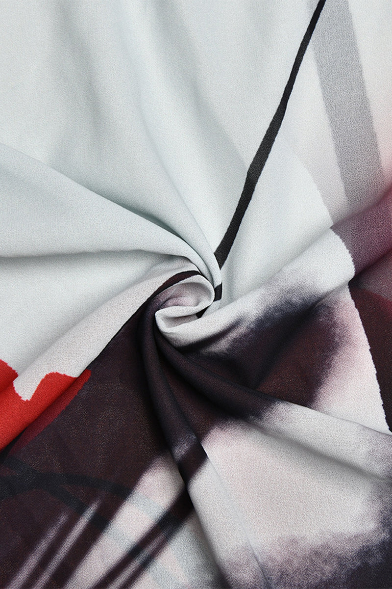 Sexy Print Flowers See-through Sling Dresses  Fashionpara