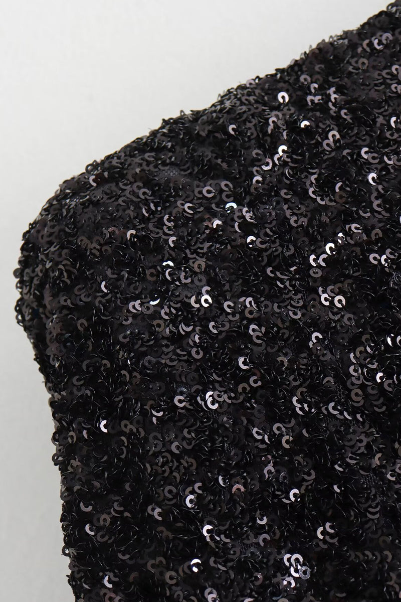 Elegant Solid Sequins Backless O Neck Evening Dresses - Fashionpara