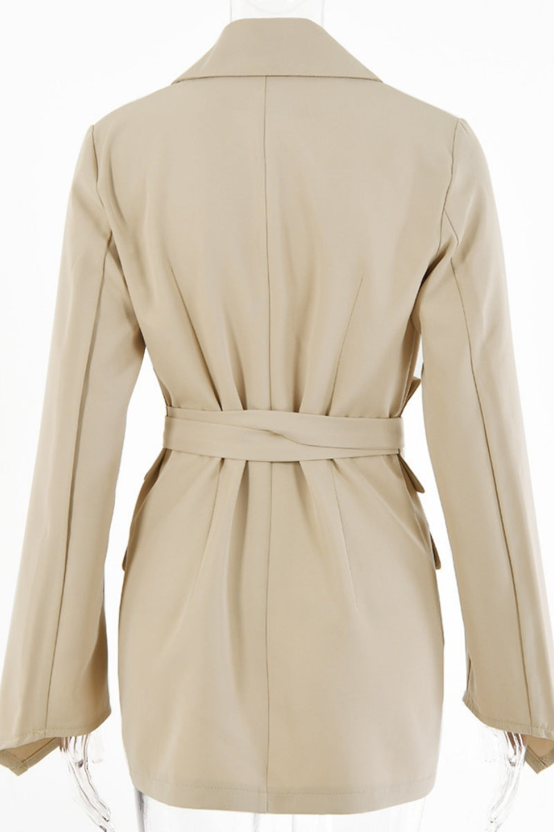 Bohonini Casual Patchwork Turn-back Collar Outerwear Jacket