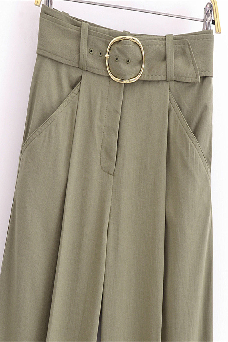 Casual Street Solid Color Pocket Ruched With Belt Strapless Sleeveless Two Pieces - Fashionpara