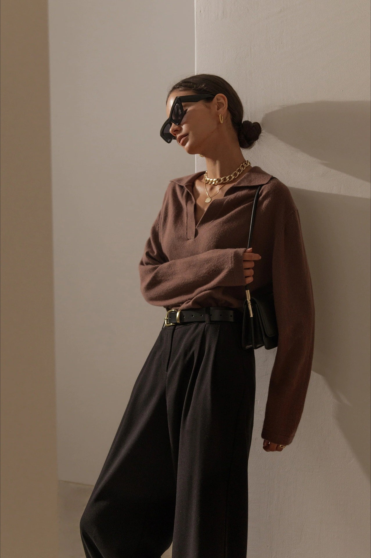 PrincessAce French-Style Lapel Knit Sweater for Elegance