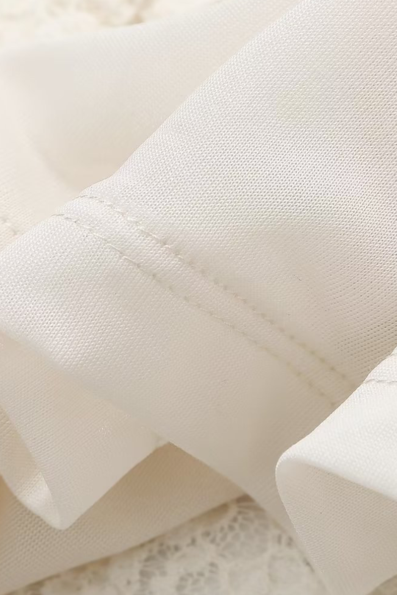 Elegant Solid Color Hollow Out O Neck Long Sleeve Dresses - Fashionpara