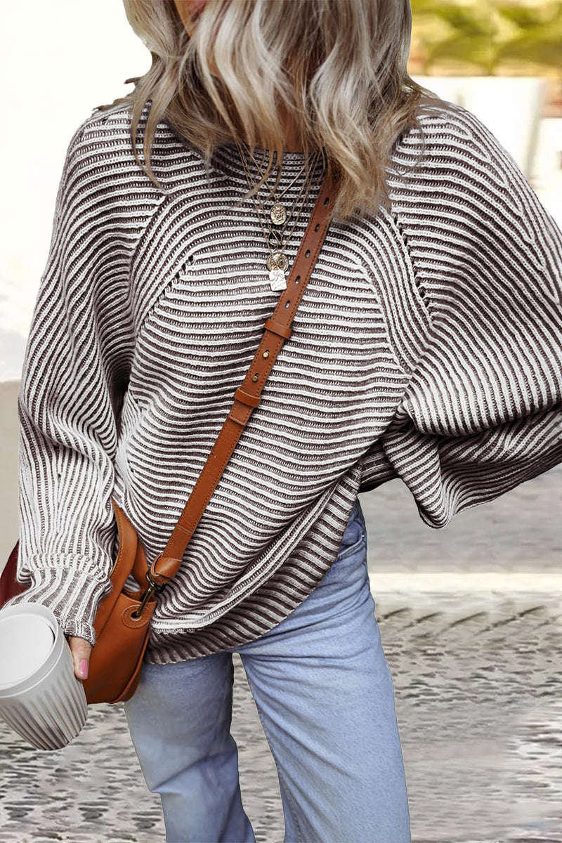 Bohonini Casual Stripe Texture Sweater for Everyday Style
