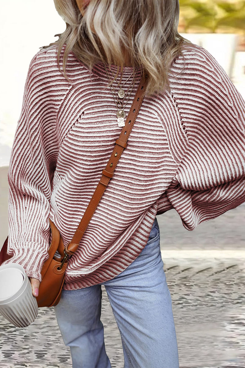 Bohonini Casual Stripe Texture Sweater for Everyday Style