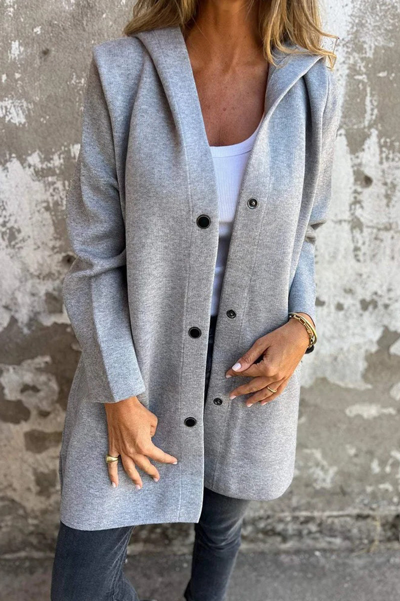 Bohonini Casual Solid Color Blazer with Pocket Buttons