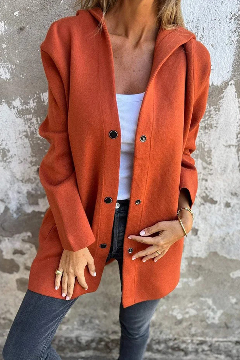 Bohonini Casual Solid Color Blazer with Pocket Buttons