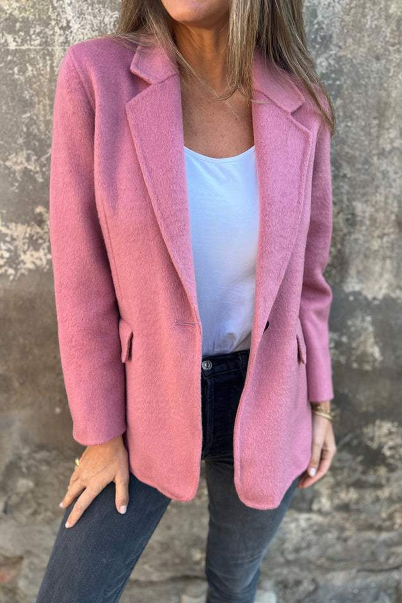 Chic Bohonini Turn-Back Collar Casual Outerwear Jacket