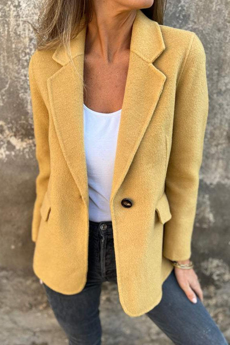 Chic Bohonini Turn-Back Collar Casual Outerwear Jacket