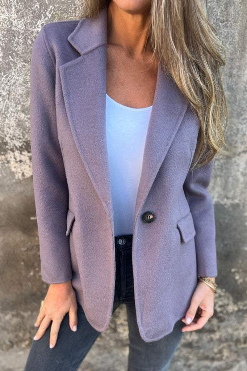 Chic Bohonini Turn-Back Collar Casual Outerwear Jacket