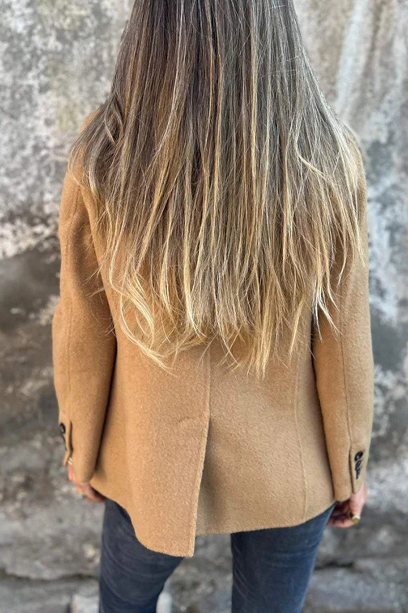 Chic Bohonini Turn-Back Collar Casual Outerwear Jacket