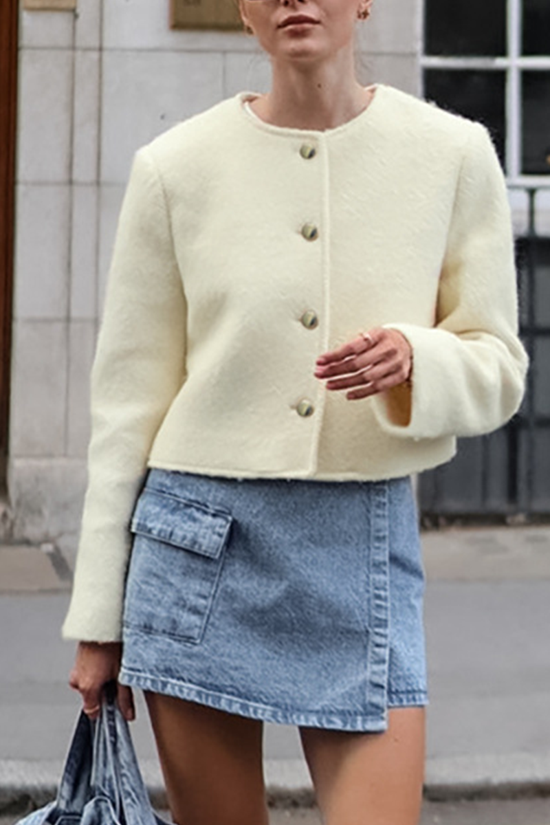 Bohonini Casual Solid Color Button-Up Jacket for Everyday Wear