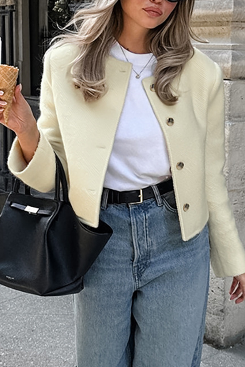 Bohonini Casual Solid Color Button-Up Jacket for Everyday Wear