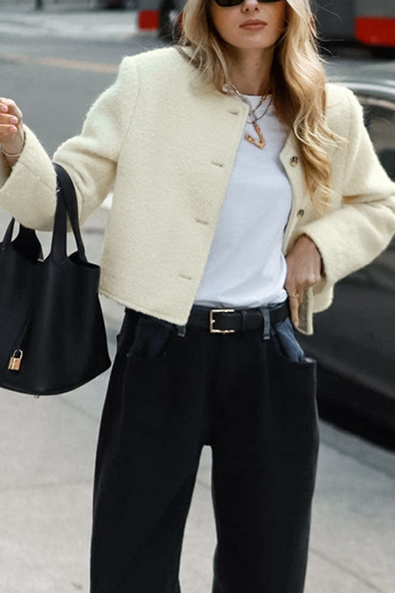 Bohonini Casual Solid Color Button-Up Jacket for Everyday Wear