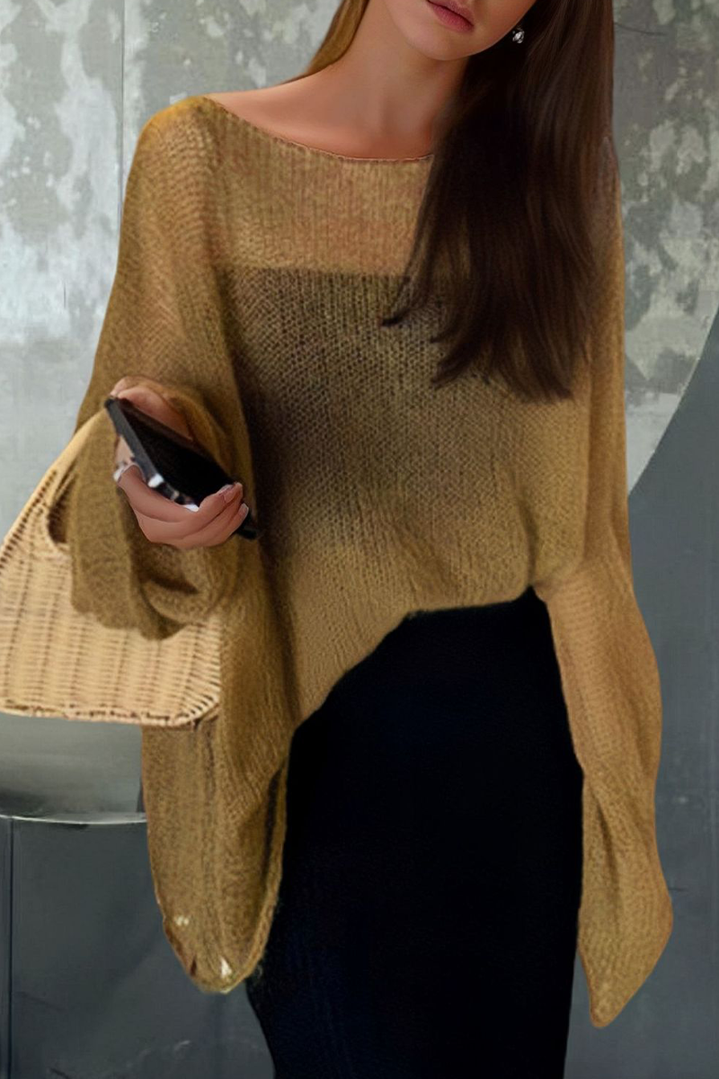 Bohonini Casual Solid Color O Neck Sweater in 3 Shades