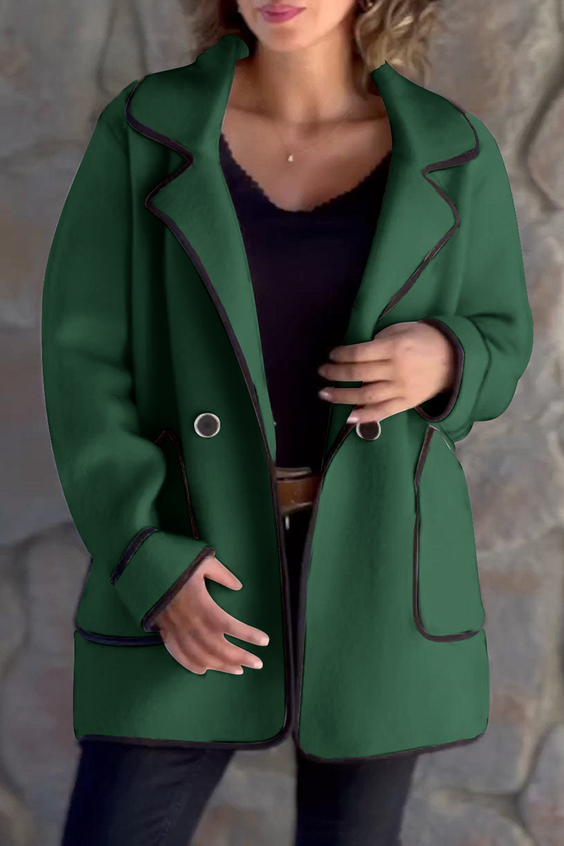 Bohonini Casual Contrast Pocket Patchwork Outerwear Jacket