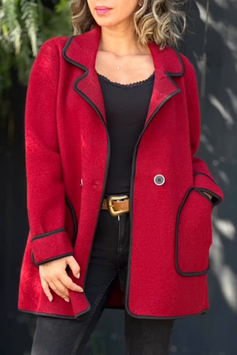 Bohonini Casual Contrast Pocket Patchwork Outerwear Jacket