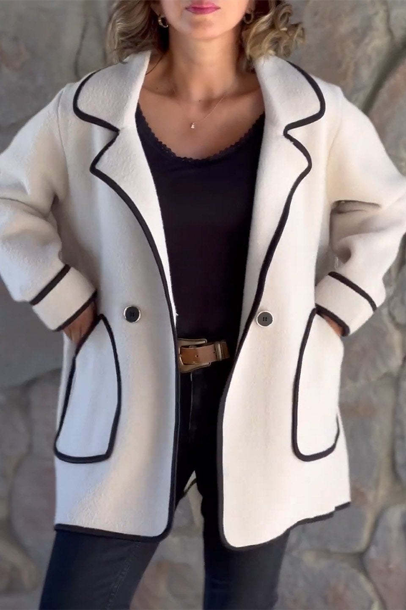 Bohonini Casual Contrast Pocket Patchwork Outerwear Jacket