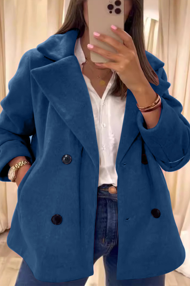 Casual Turndown Collar Blazer Outerwear in 6 Colors